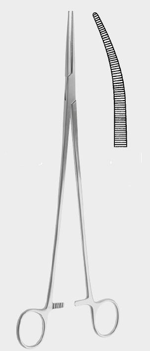 Дисекційний/лігатурний затискач ЦЕНКЕРА (ZENKER), вигнутий, 29,5 см (cm), ф. 1.Бренд: Zepf (Зепф).